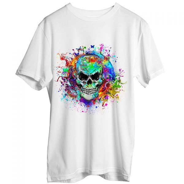 Totenkopf mann weiss