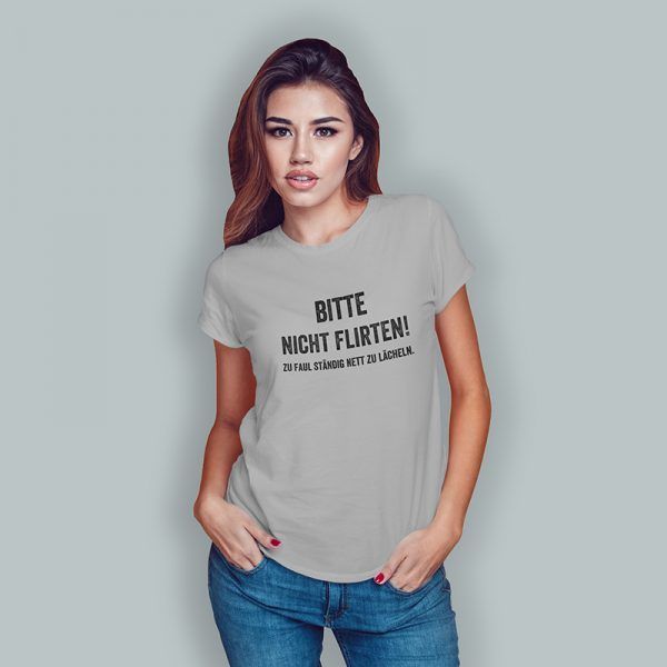 bitte nicht flirten grau