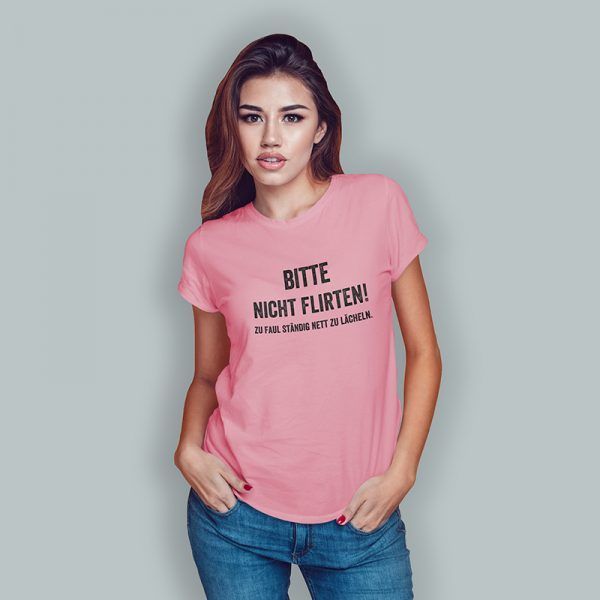 bitte nicht flirten pink