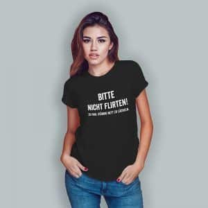 bitte nicht flirten schwarz