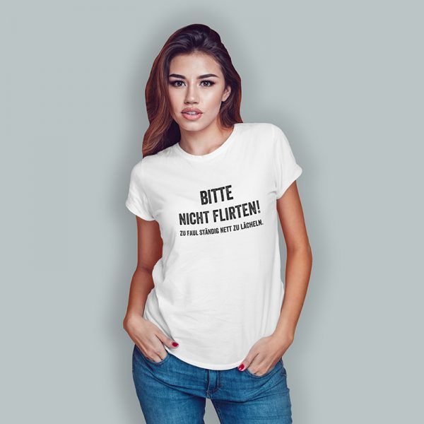 bitte nicht flirten weiss