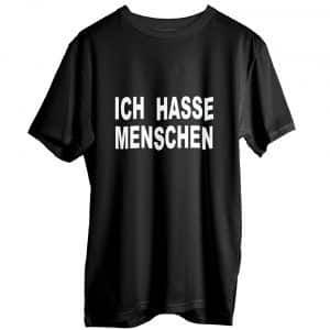 ich hasse menschen schwarz
