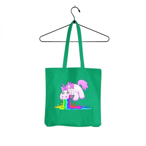 kotzendes einhorn gruen