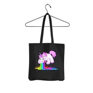 kotzendes einhorn schwarz