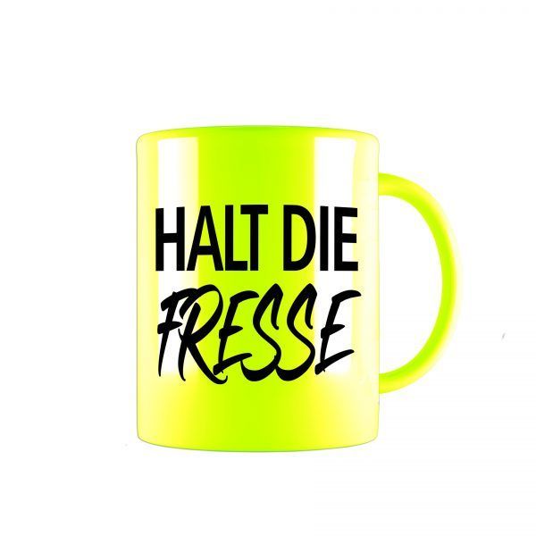 fresse neon tasse