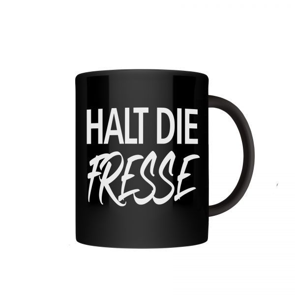 fresse tasse schwarz