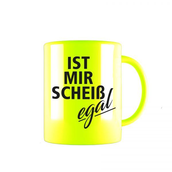 scheiss egal neon gelb