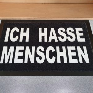 Fussmatte ich hasse Menschen