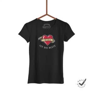 mama ist die beste damen t shirt schwarz