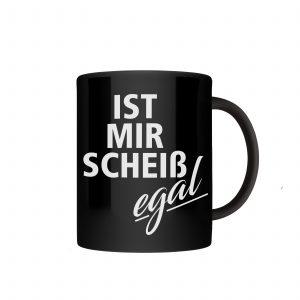 tasse ist mir egal schwarz