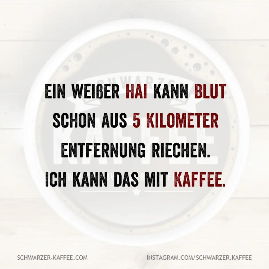 5 Kilometer Schwarzer Kaffee